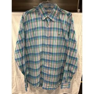 16.Southern Point Co. Men Long Sleeve Button Down Shirt Multicolor Plaid Size M